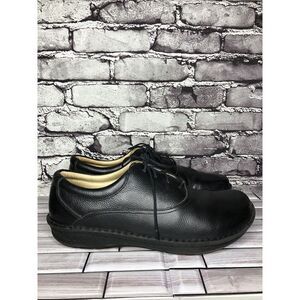 ALEGRIA PG Lite AM-SPO-100 Spock Black Tumbled Leather Oxford Shoes Men Sz 47 EU